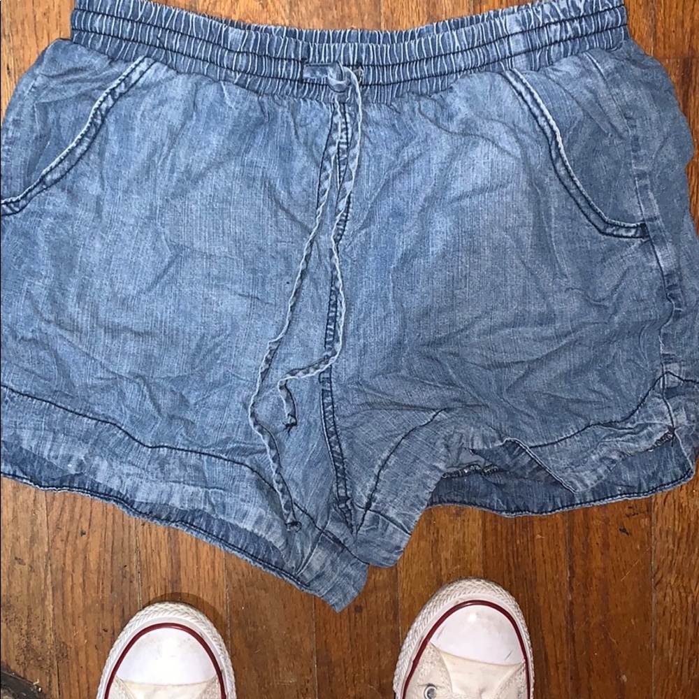 universal threads denim stretch shorts
